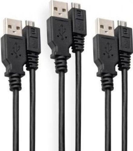 DIGITUS AK-870900-010-S USB-kabel 1 m USB A Micro-USB B Zwart