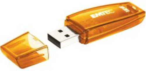 Emtec C410 USB flash drive 128 GB 2.0 USB-Type-A-aansluiting Oranje