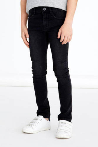 NAME IT KIDS skinny jeans NKMPETE zwart