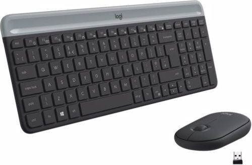 Logitech MK470 Slim Combo Draadloos toetsenbord en muis (Zwart)