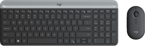 Logitech MK470 Slim Combo Draadloos toetsenbord en muis (Zwart)