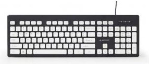 Gembird KB-CH-01 toetsenbord USB Zwart, Wit