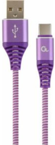 Gembird CC-USB2B-AMCM-1M-PW USB-kabel 1,8 m 2.0 USB A USB C Violet, Wit