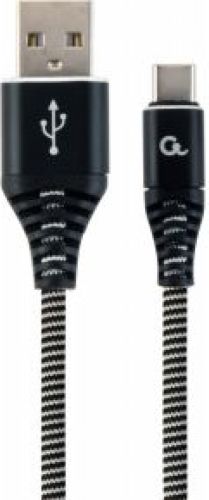 Gembird CC-USB2B-AMCM-2M-BW USB-kabel 2.0 USB A USB C Zwart, Wit