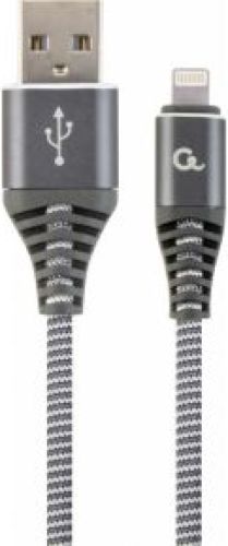 Gembird CC-USB2B-AMLM-1M-WB2 Lightning-kabel Grijs, Wit