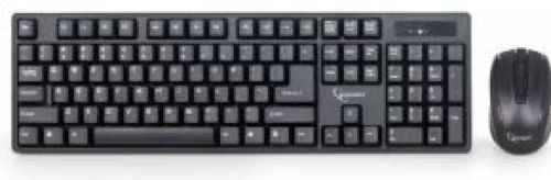 Gembird KBS-W-01 RF Draadloos QWERTY Engels Zwart toetsenbord