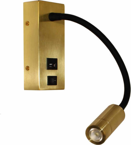 Lamponline Wandlamp Easy Usb Mat Goud