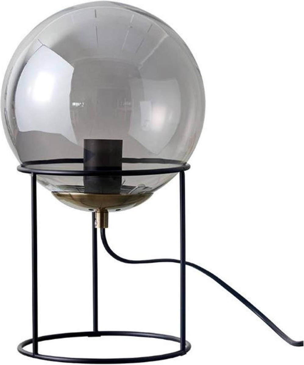 Dyberg Larsen Tafellamp Moon 40w E27 34 Cm Glas/staal Zwart