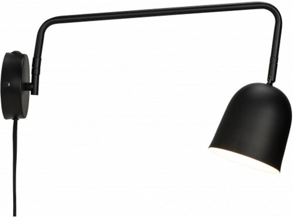 Dyberg Larsen Wandlamp Manchester 40w E14 23 Cm Staal Zwart