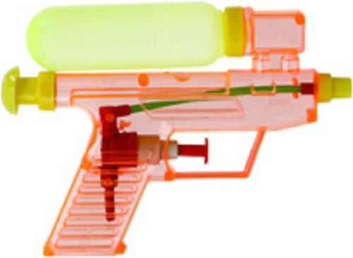 Merkloos Waterpistool/waterpistolen Rood 15 Cm