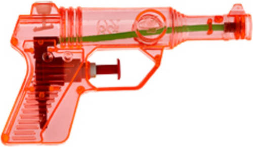 Merkloos Waterpistool/waterpistolen Rood 13 Cm