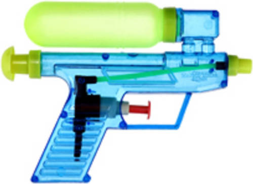 Merkloos Waterpistool/waterpistolen Blauw 15 Cm