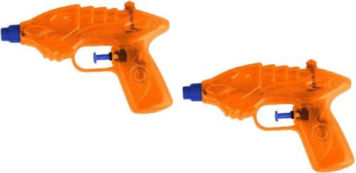 Summertime 2x Waterpistool/waterpistolen Oranje 16,5 Cm