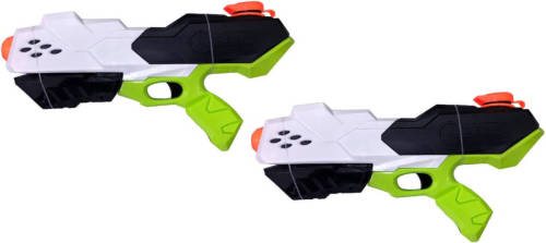 Summertime 2x Waterpistool/waterpistolen Gekleurd 35 Cm