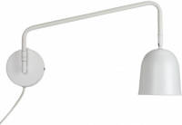 Dyberg Larsen Wandlamp Manchester 40w E14 23 Cm Staal Wit
