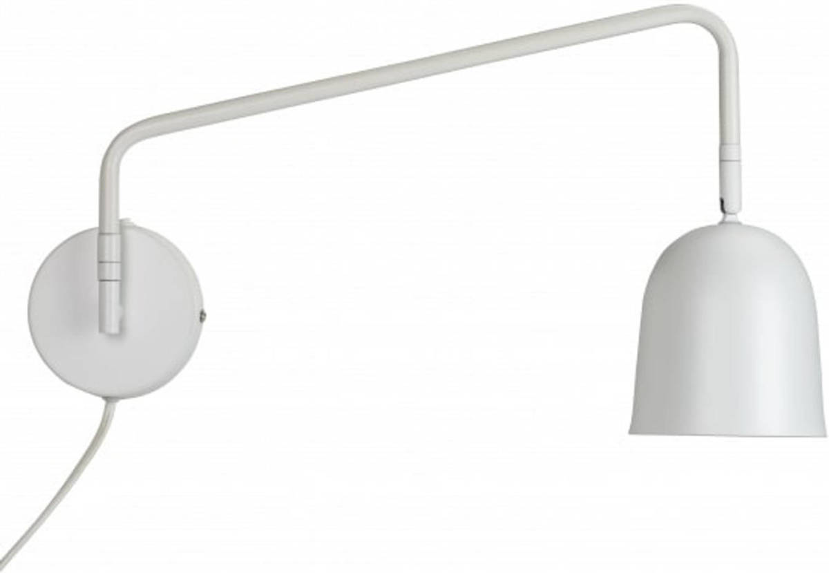 Dyberg Larsen Wandlamp Manchester 40w E14 23 Cm Staal Wit
