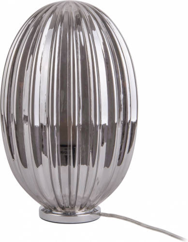 Leitmotiv Tafellamp Smart 31 X 20 Cm Glas Grijs