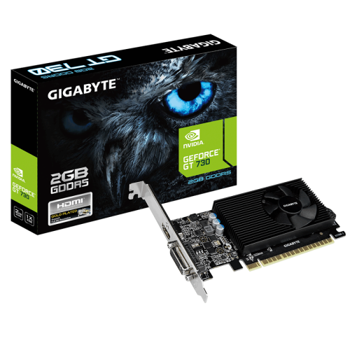Gigabyte GV-N730D5-2GL GeForce GT 730 2GB GDDR5 videokaart