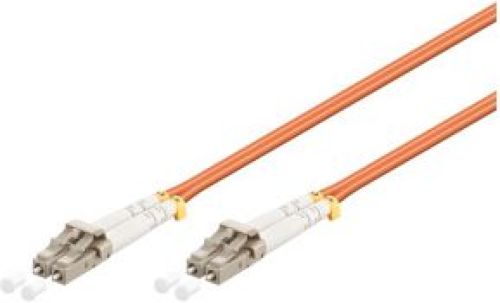 Goobay LC-LC OM2 Glasvezel kabel 0,5 m Oranje