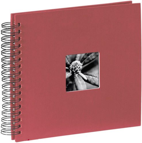 Hama Fine Art spiraal bordeaux 28x24 50 zwarte paginas 90149