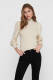 Only High Neck Knitted Pullover Dames White