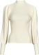 Only High Neck Knitted Pullover Dames White