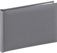 Hama Fine Art boekalbum 24x17 50 zwarte pagina's grijs 2783