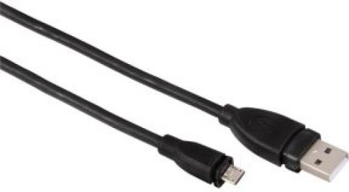 Hama Micro B/USB-A, 0.75 m 0.75m USB A Micro-USB B Zwart USB-kabel