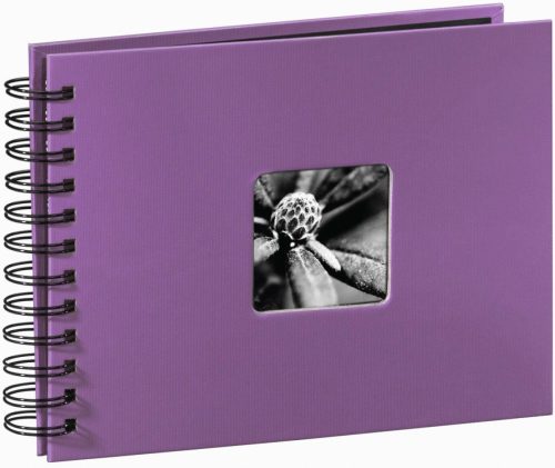 Hama Fine Art spiraal lila 24x17 50 zwarte paginas 94881