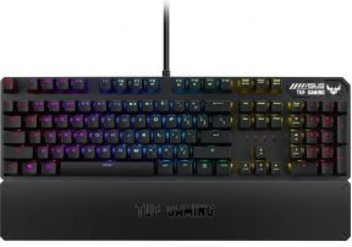 Asus TUF Gaming K3 toetsenbord USB QWERTZ Duits Grijs