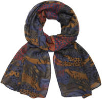 Desigual sjaal met dierenprint bruin/multi