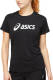 Asics hardloopshirt Core zwart/wit
