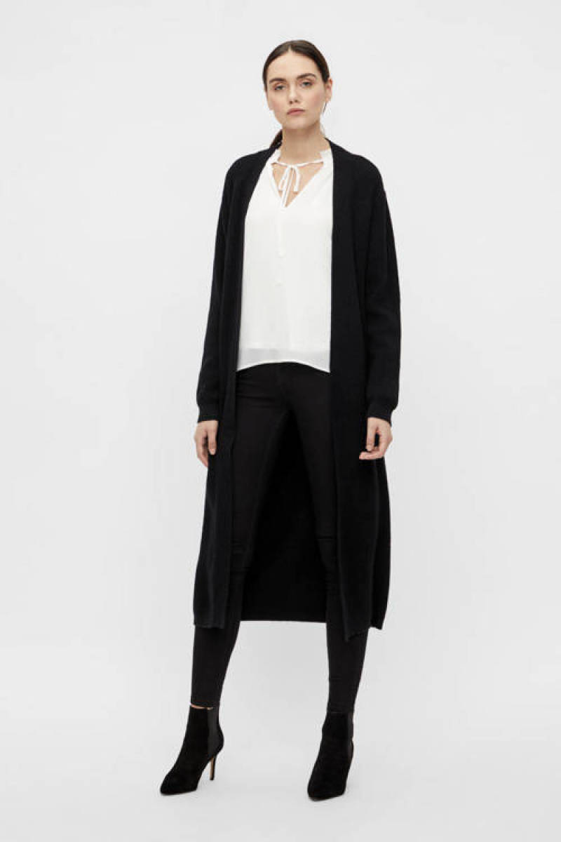 OBJECT gebreid vest OBJMALENA zwart