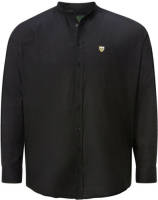 Charles Colby +FIT Collectie oversized overhemd DUKE TANCRED Plus Size zwart
