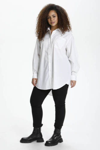 Kaffe Curve oversized blouse KClone wit