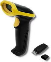 Qoltec 50862 barcode-lezer Draagbare streepjescodelezer 1D Laser Zwart, Geel