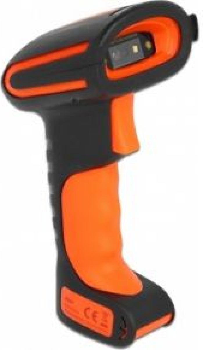 Delock 90507 barcode-lezer Draagbare streepjescodelezer 1D/2D CMOS Zwart, Oranje