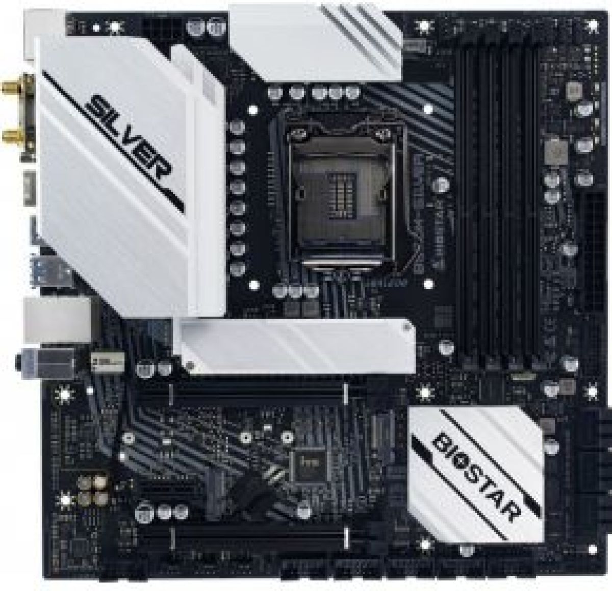 Biostar B560M-SILVER moederbord Intel B560 LGA 1200 micro ATX