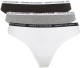 Tommy hilfiger string (set van 3) grijs/wit/zwart