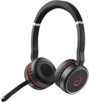Jabra Evolve 75 UC Stereo Hoofdband Stereofonisch Bekabeld/Bluetooth Zwart, Rood mobiele hoofdtelef