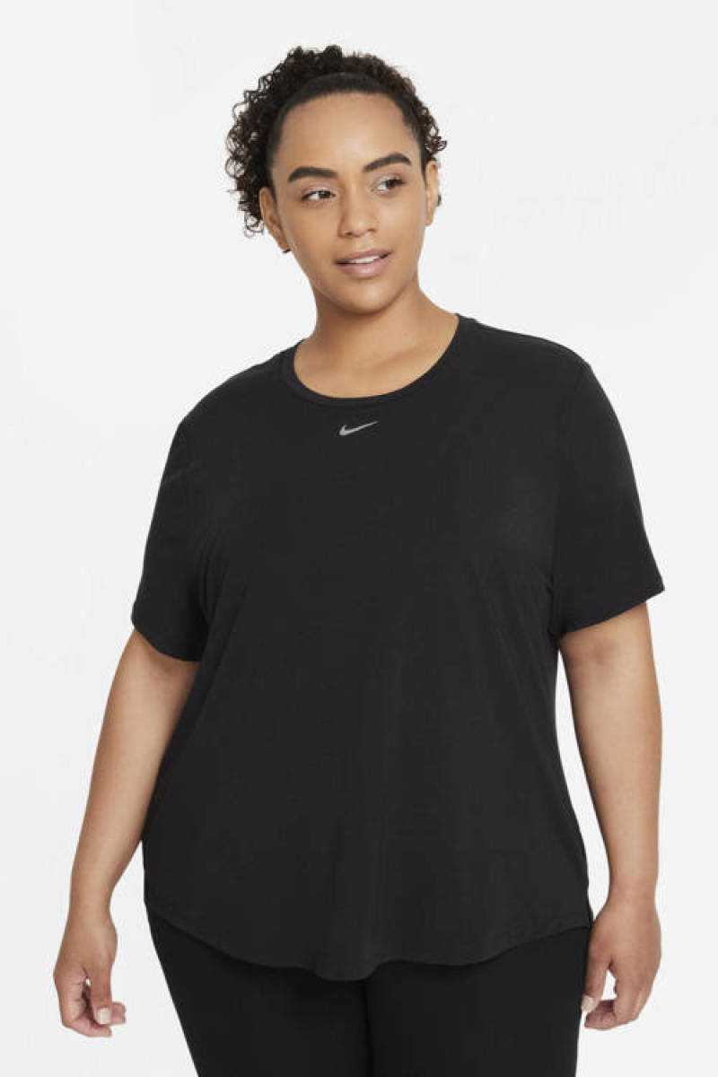 Nike sport T-shirt zwart/zilver