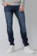 Petrol Industries skinny jeans NASH met riem 5812 blue black