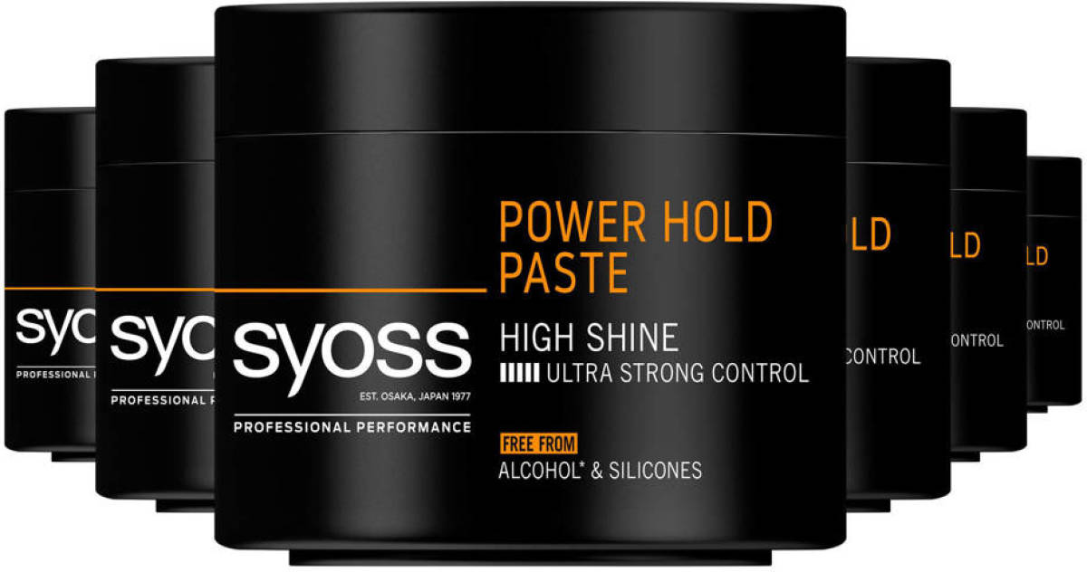 Syoss Men Power Hold Extreme Styling Paste - 6x 150 ml