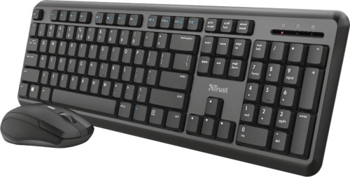 Trust Ody Wireless Keyboard and Mouse Set Toetsenbord Zwart