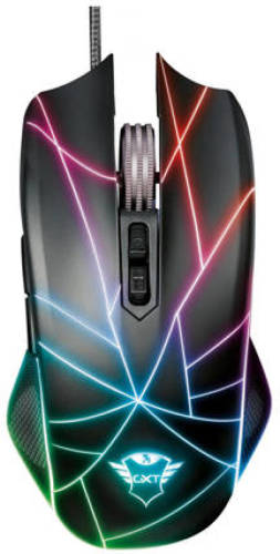 Trust GXT160X TURE RGB LED MOUSE Muis Zwart