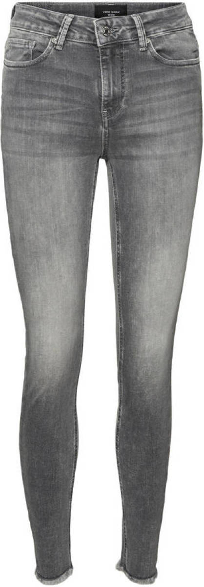 VERO MODA skinny jeans VMPEACH grijs