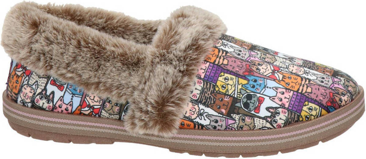 Bobs from Skechers pantoffels met all over print bruin