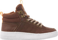 Vingino Dean Mid hoge leren sneakers bruin