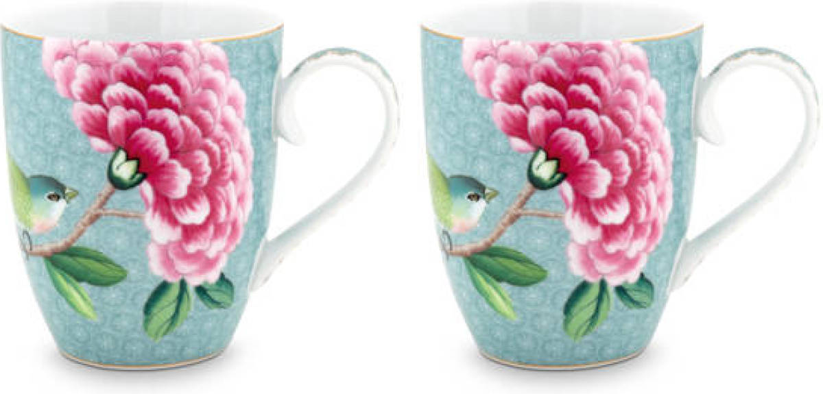 Pip Studio Blushing Birds mok (9 cm) (set van 2)
