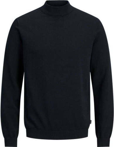 Jack & Jones ESSENTIALS fijngebreide trui JJEBASIC navy blazer